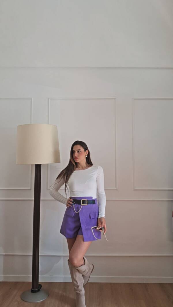 Shorts Olivia viola Taglia L