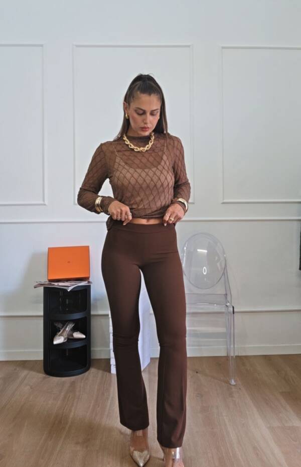 Pantaleggings delicius marrone (XS)
