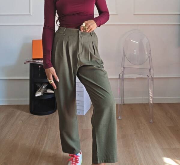 pantalone inclass verde scuro